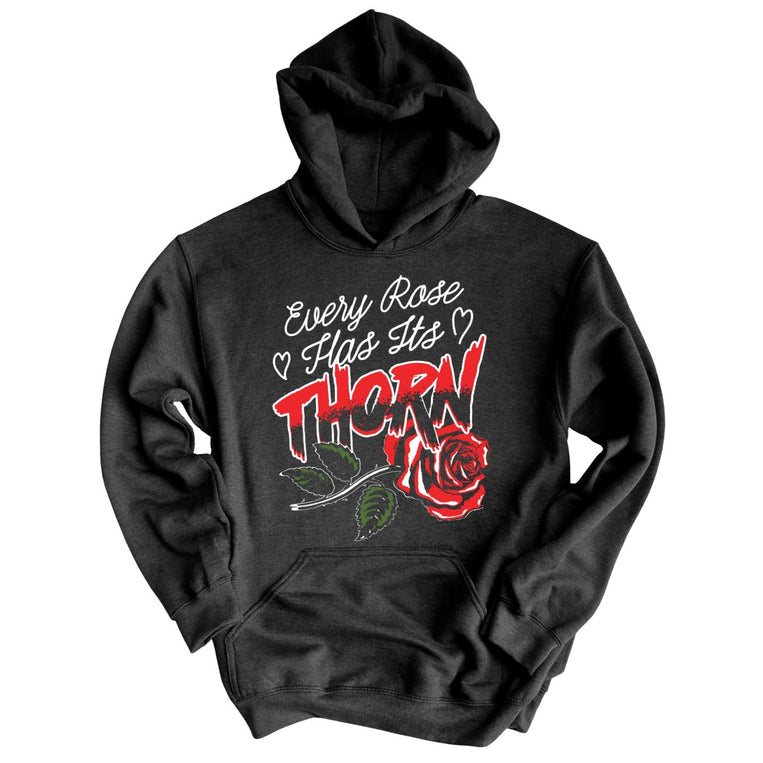 Every Rose Has It's Thorn - Charcoal Heather - Full Front