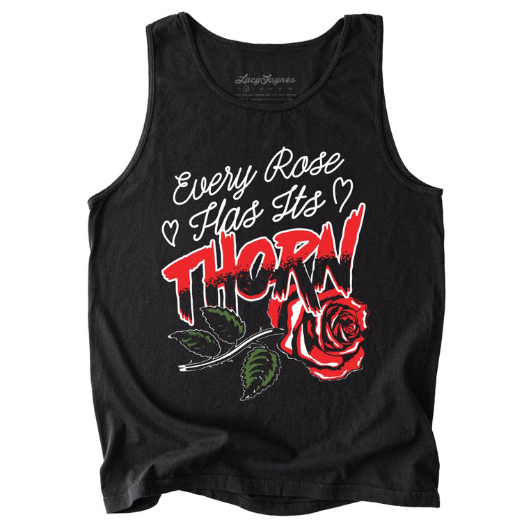 Every Rose Has It's Thorn Comfort Colors Graphic Tank Top