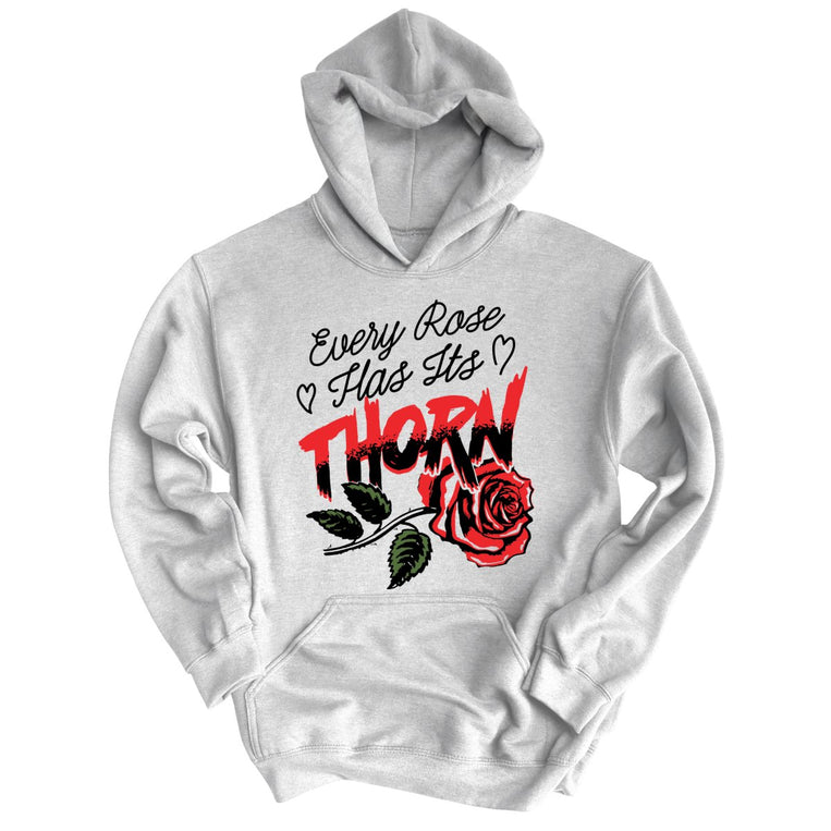 Every Rose Has It's Thorn - Grey Heather - Full Front