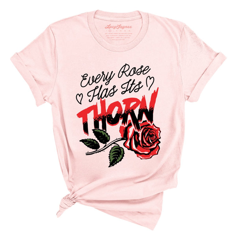Every Rose Has It's Thorn - Soft Pink - Full Front