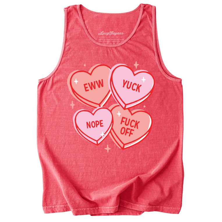 Eww Yuck Nope Comfort Colors Graphic Tank Top - Watermelon