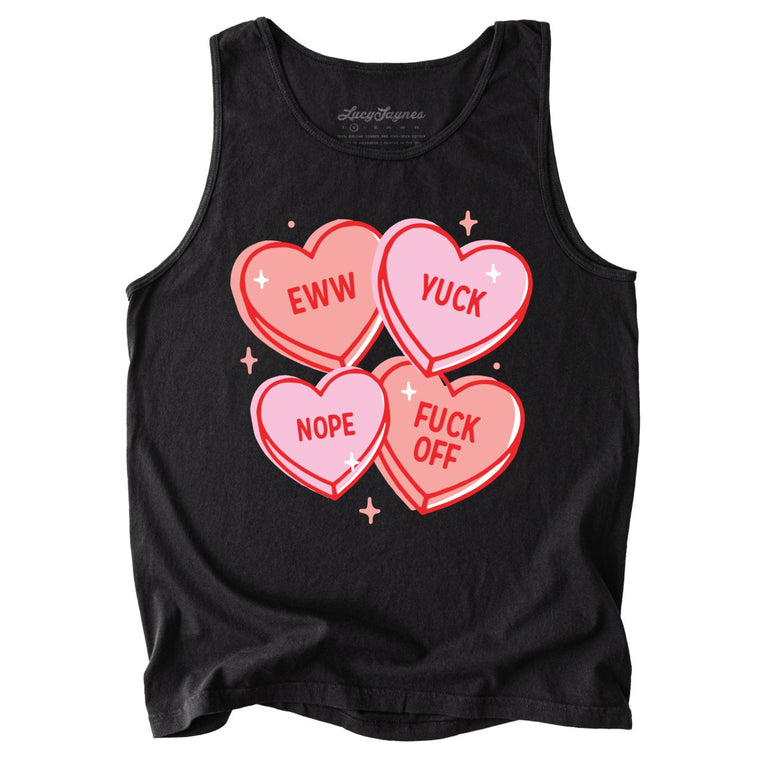 Eww Yuck Nope Comfort Colors Graphic Tank Top - Black