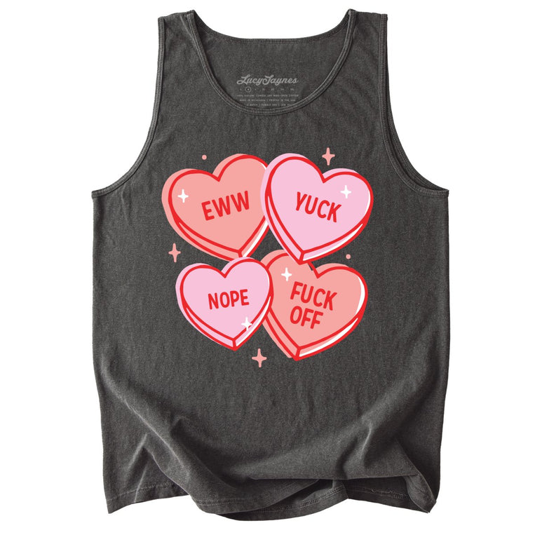 Eww Yuck Nope Comfort Colors Graphic Tank Top - Pepper