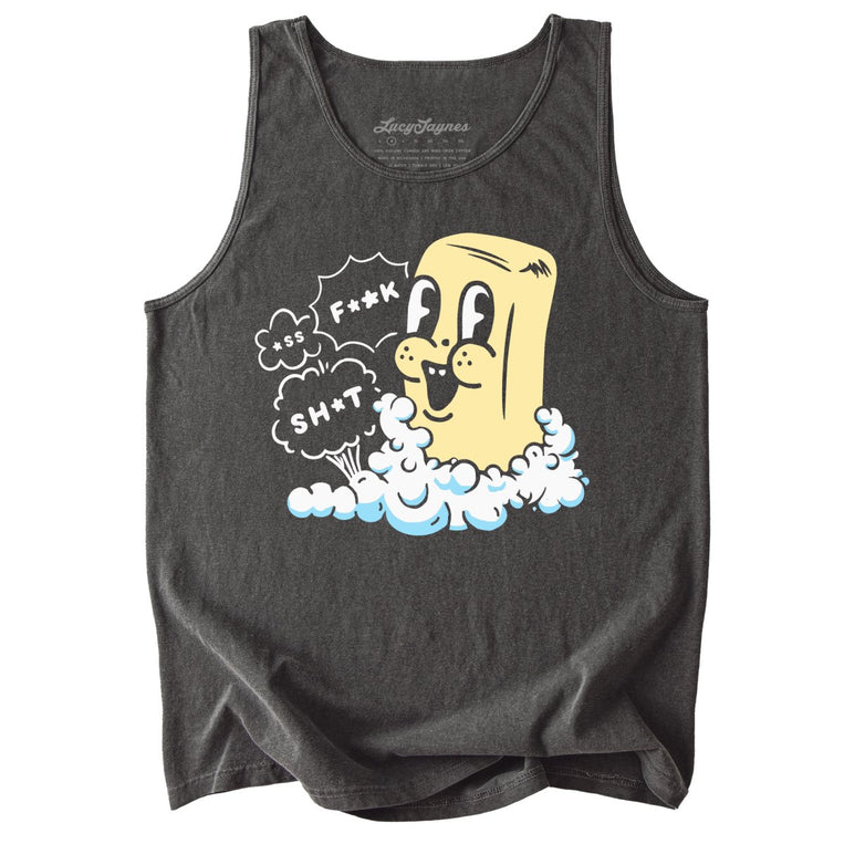 Excited Soap Bar Comfort Colors Graphic Tank Top - Pepper