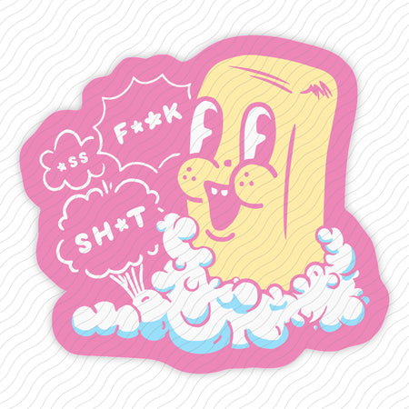 Excited Soap Bar Sticker