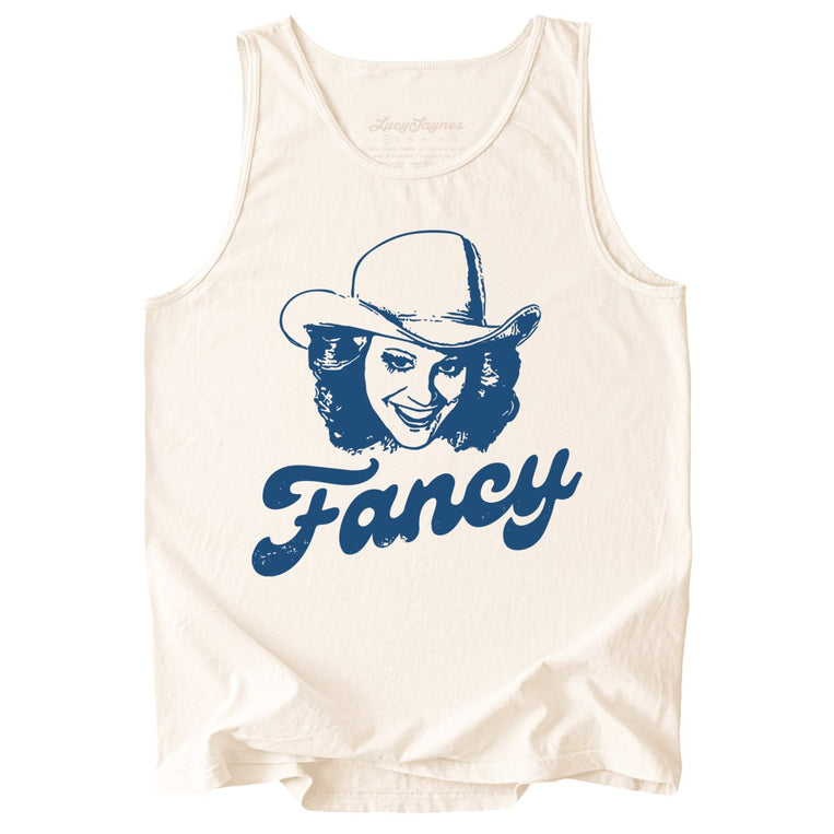 Fancy Comfort Colors Graphic Tank Top - Ivory