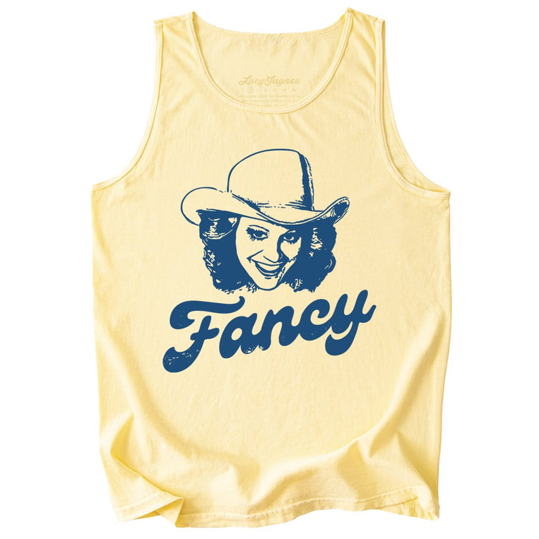 Fancy Comfort Colors Graphic Tank Top - Butter