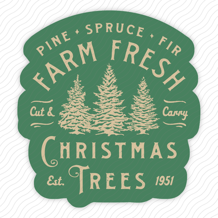 Farm Fresh Christmas Trees Sticker