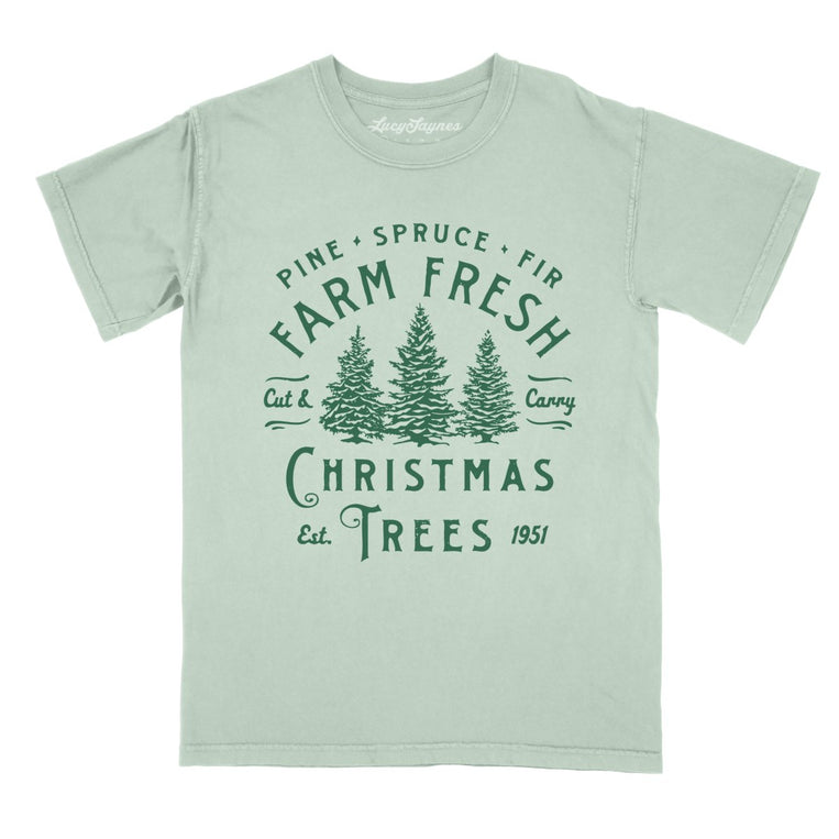 Farm Fresh Christmas Trees - Bay - Comfort Colors Tee