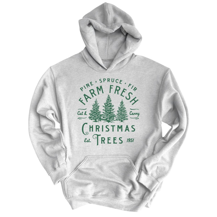 Farm Fresh Christmas Trees - Grey Heather - Full Front