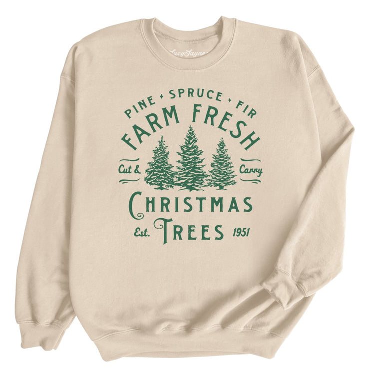 Farm Fresh Christmas Trees - Sand - Full Front