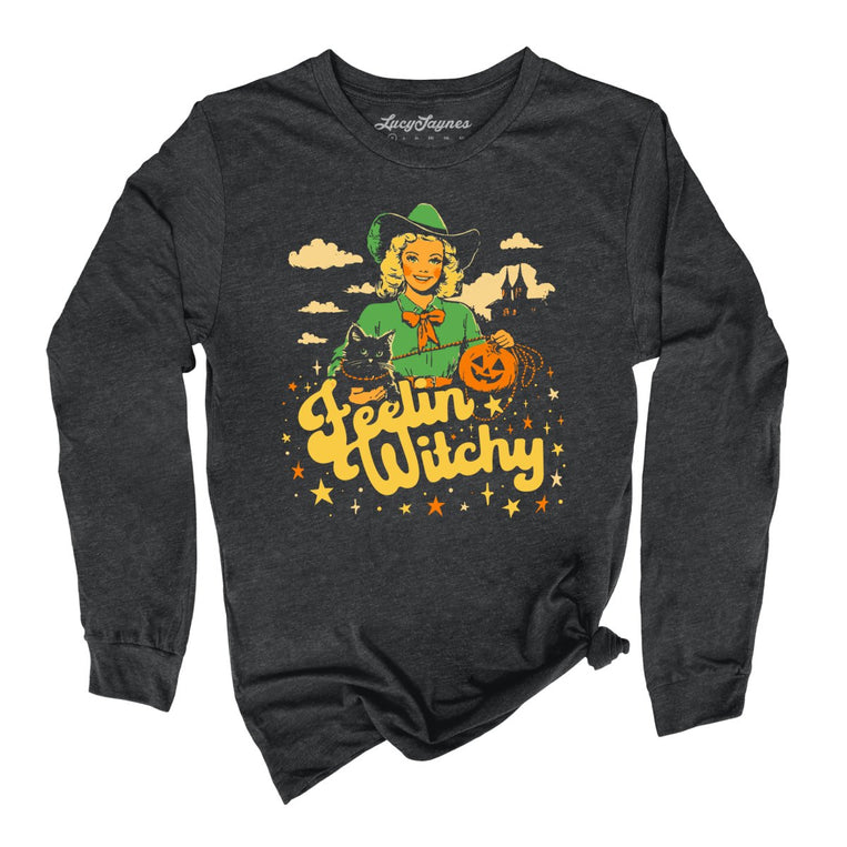 Feelin' Witchy - Dark Grey Heather - Full Front