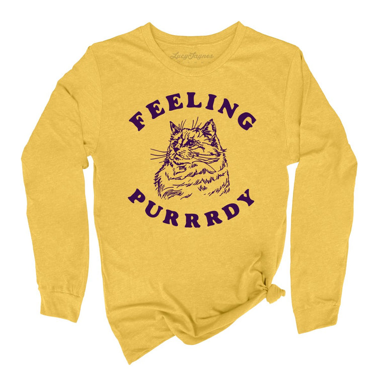 Feeling Purrrdy - Heather Yellow Gold - Full Front