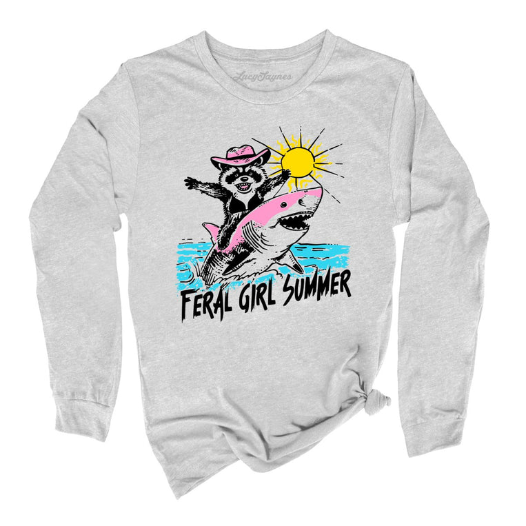 Feral Girl Summer - Athletic Heather - Full Front