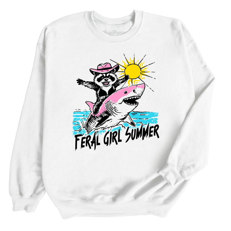 Feral Girl Summer - White - Full Front