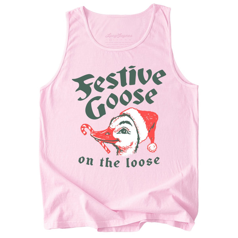 Festive Goose On The Loose - Blossom - Tank Top