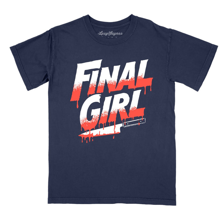 Final Girl - True Navy - Comfort Colors Tee
