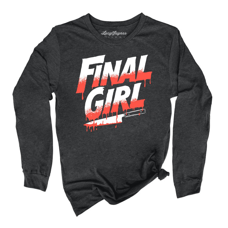 Final Girl - Dark Grey Heather - Unisex Long Sleeve T-Shirt