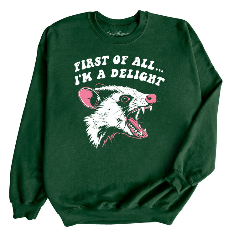 First Of All I'm A Delight - Forest - Full Front