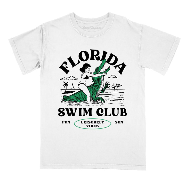 Florida Swim Club - White - Full Front