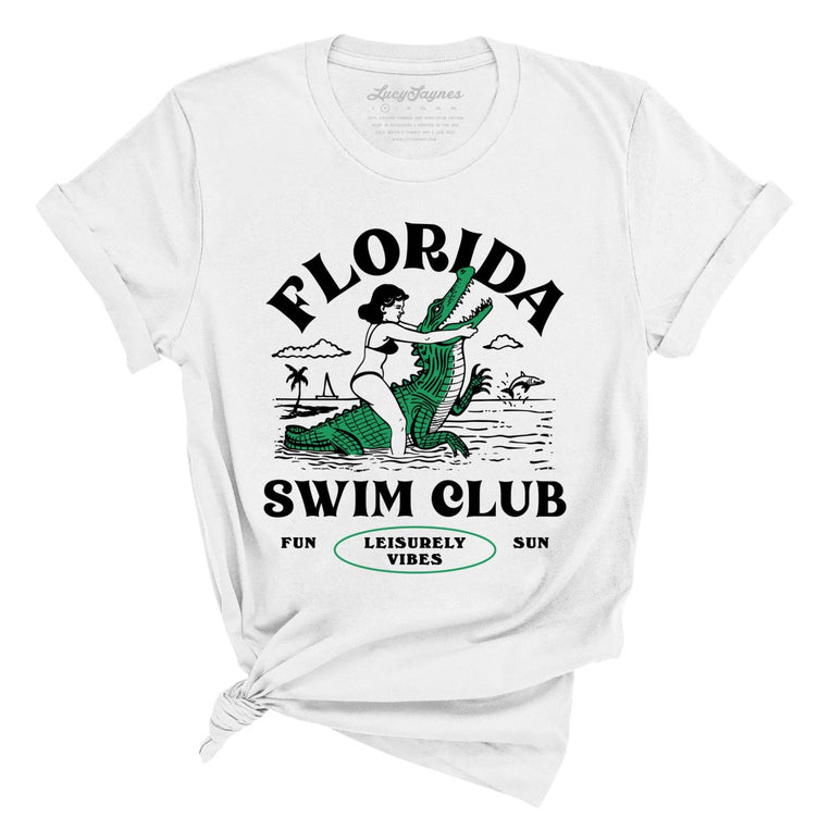 Florida Swim Club - White - Full Front