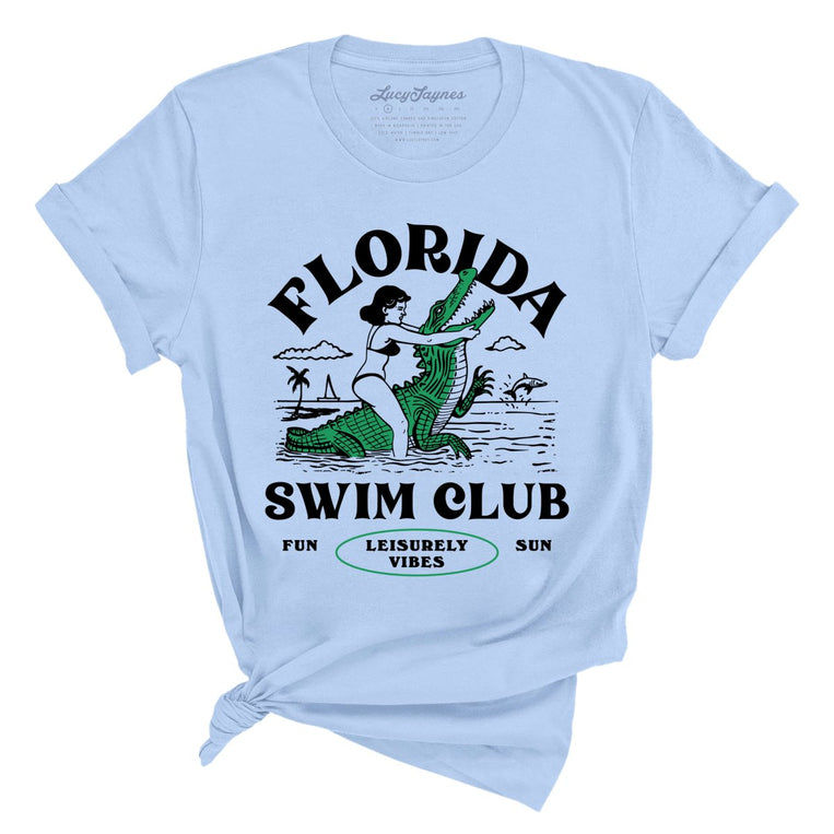 Florida Swim Club - Baby Blue - Full Front