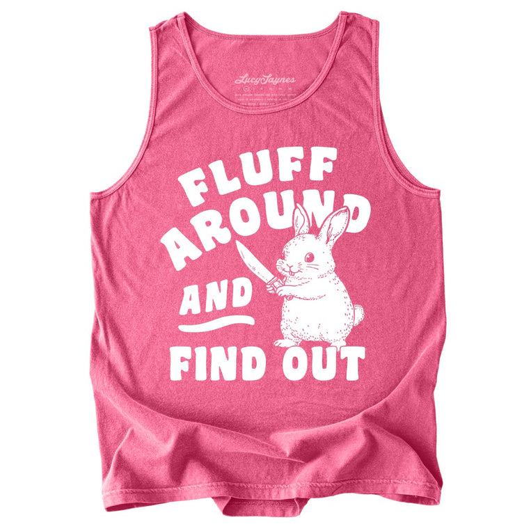 Fluff Around And Find Out Comfort Colors Graphic Tank Top - Crunchberry