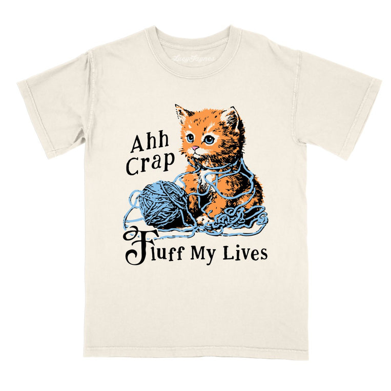 Fluff My Lives - Ivory - Comfort Colors Tee