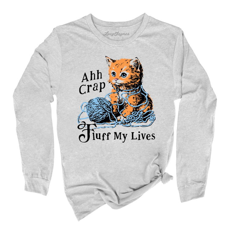 Fluff My Lives - Athletic Heather - Unisex Long Sleeve T-Shirt