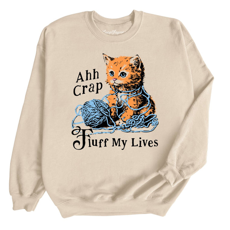 Fluff My Lives - Sand - Unisex Sweatshirt