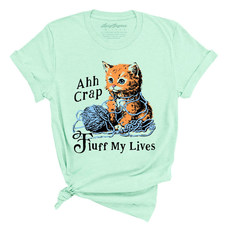 Fluff My Lives - Heather Mint - Unisex T-Shirt