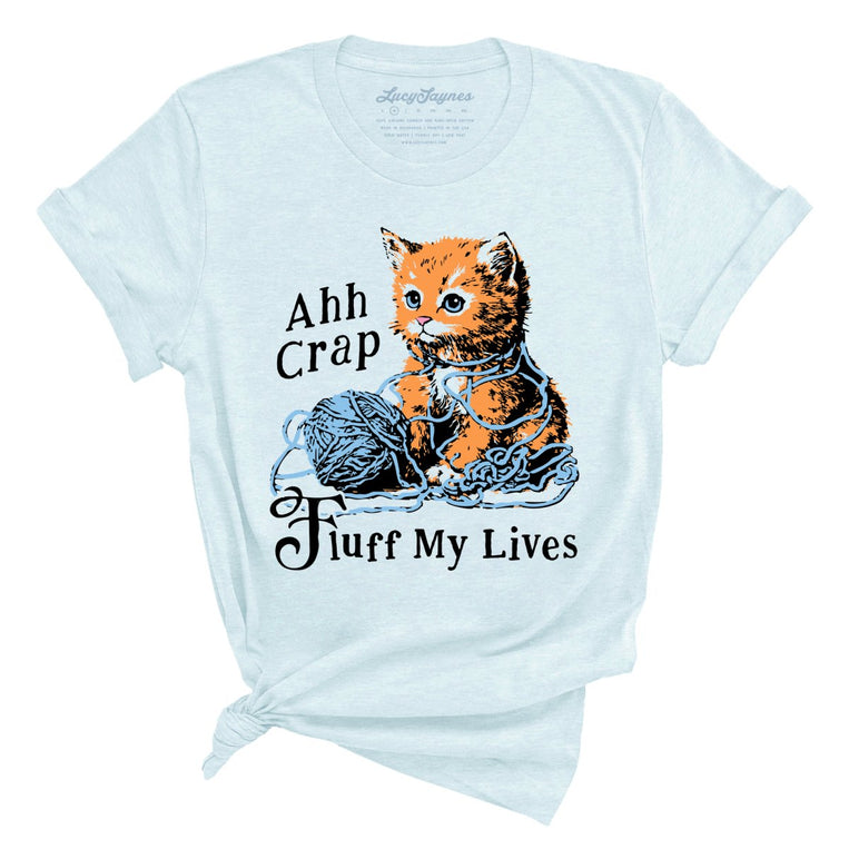 Fluff My Lives - Heather Ice Blue - Unisex T-Shirt