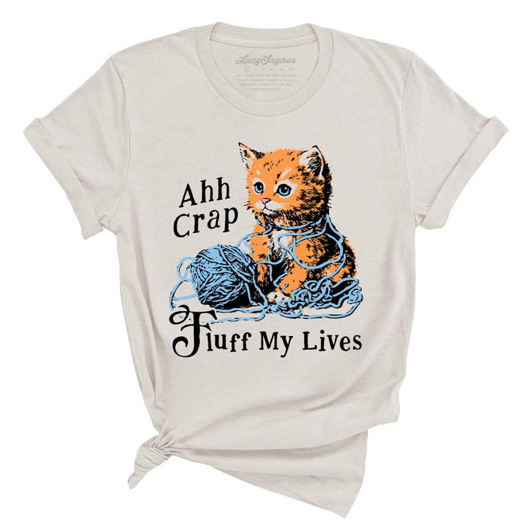 Fluff My Lives - Heather Dust - Unisex T-Shirt