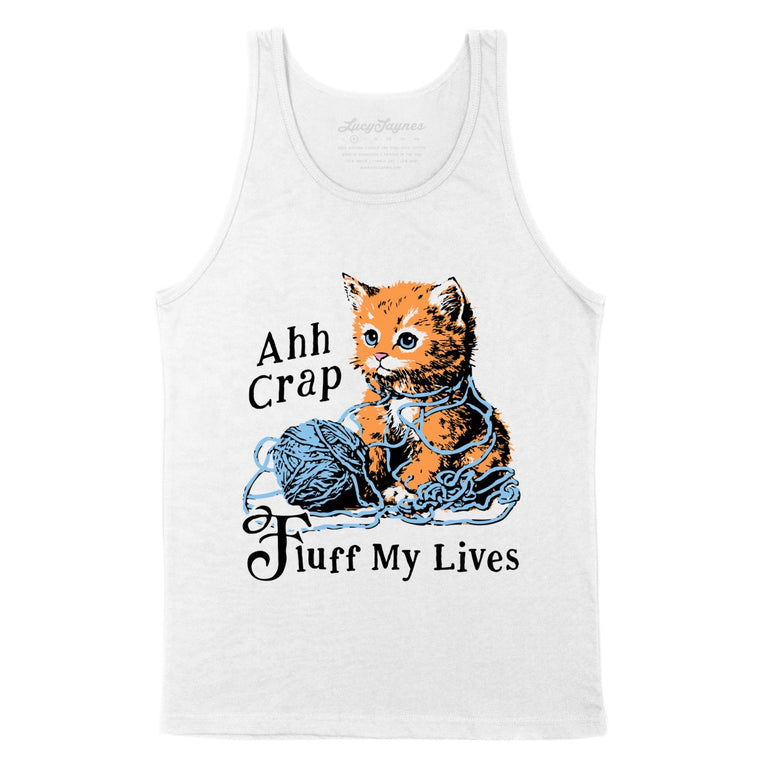 Fluff My Lives - White - Unisex Tank Top