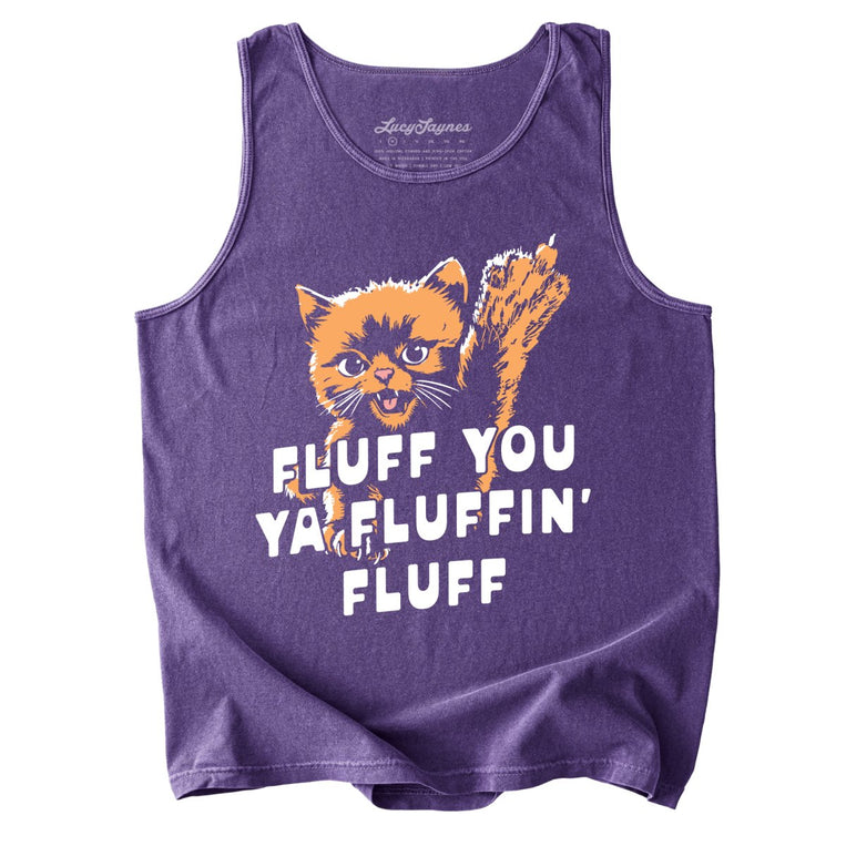 Fluff You Ya Fluffin' Fluff Comfort Colors Graphic Tank Top - Grape
