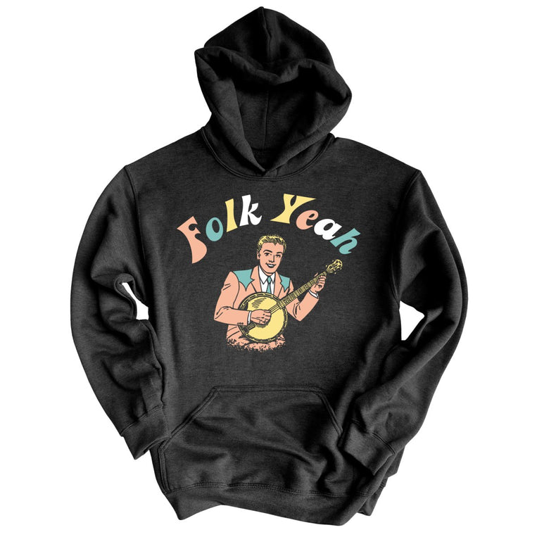Folk Yeah - Charcoal Heather - Full Front