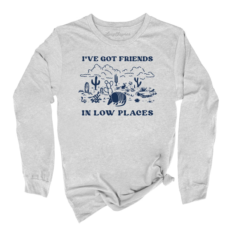 Friends in Low Places - Athletic Heather - Full Front