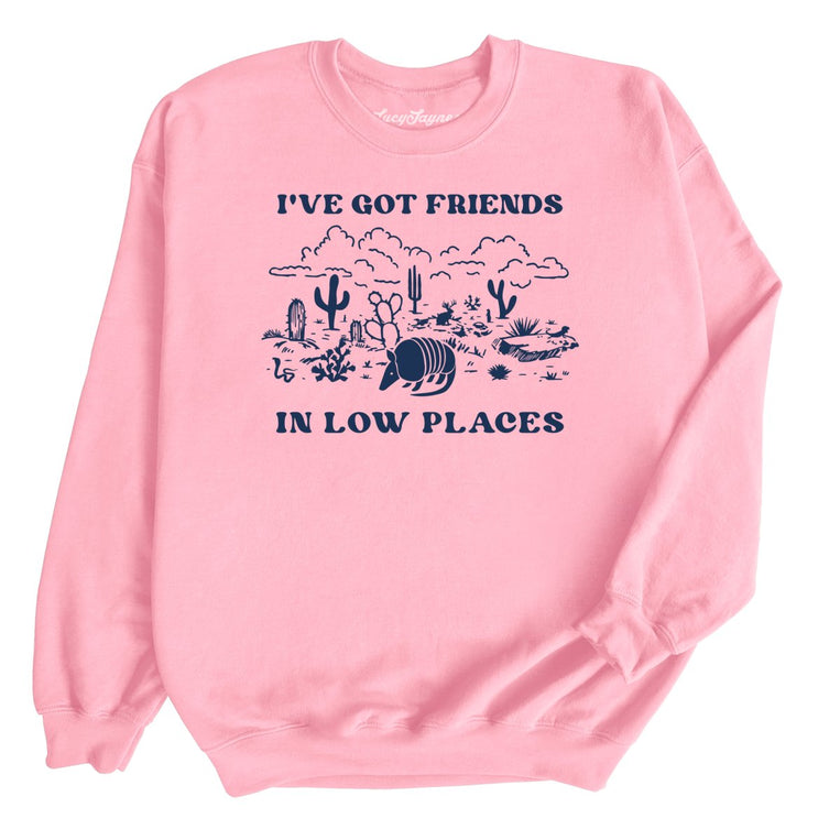 Friends in Low Places - Light Pink - Full Front