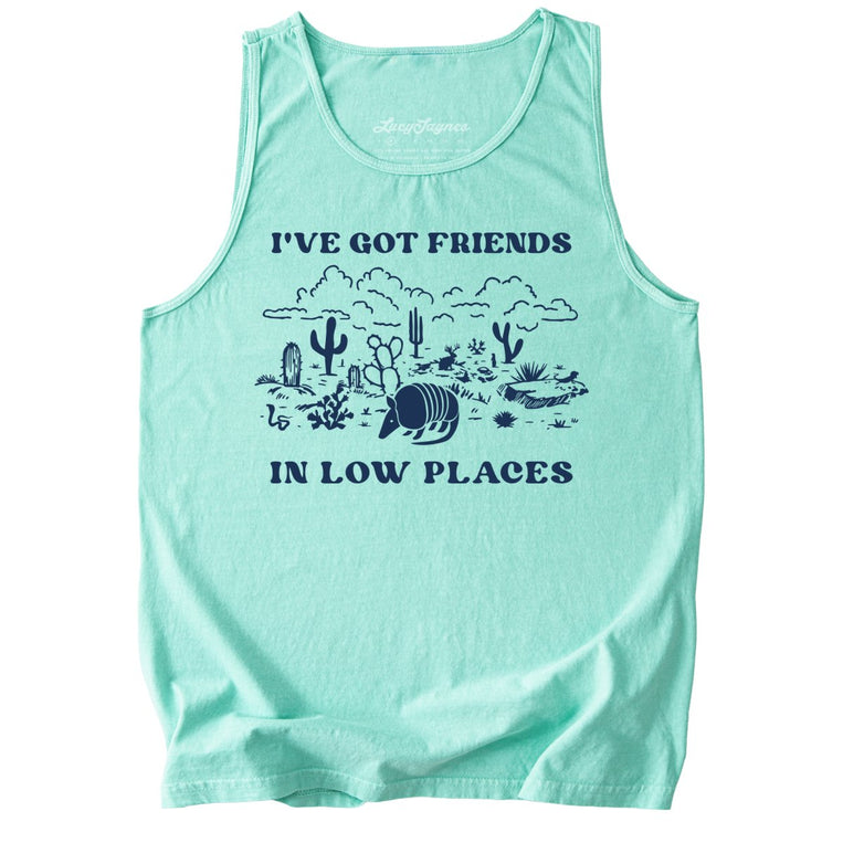 Friends in Low Places Comfort Colors Graphic Tank Top - Island Reef