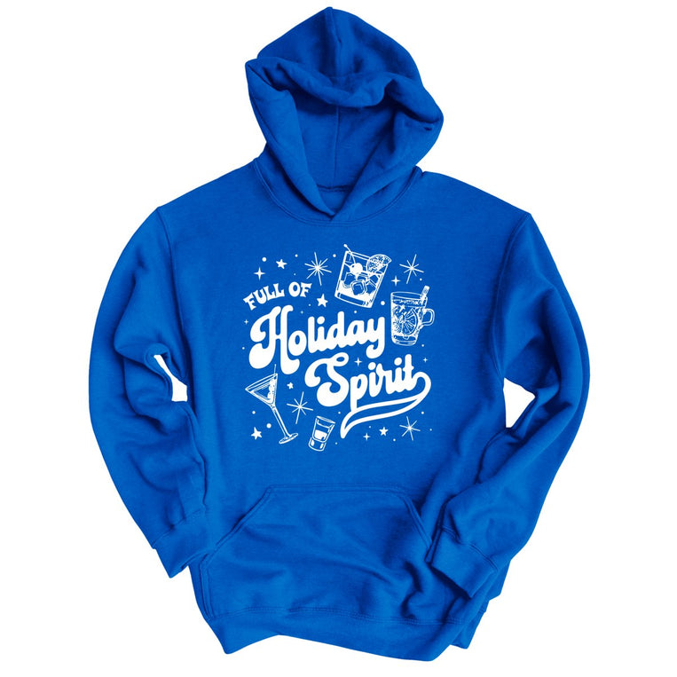 Full of Holiday Spirit - Royal - Unisex Hoodie