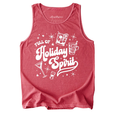 Full of Holiday Spirit Comfort Colors Tank Top