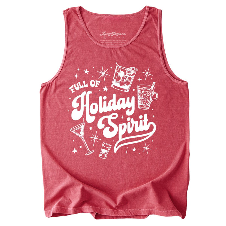 Full of Holiday Spirit Comfort Colors Tank Top