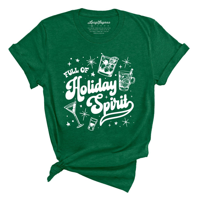 Full of Holiday Spirit - Heather Grass Green - Full Front