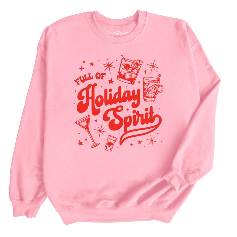 Full of Holiday Spirit - Light Pink - Full Front