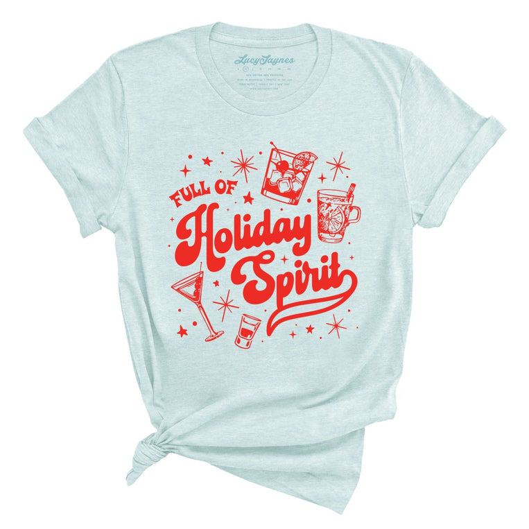 Full of Holiday Spirit - Heather Ice Blue - Full Front
