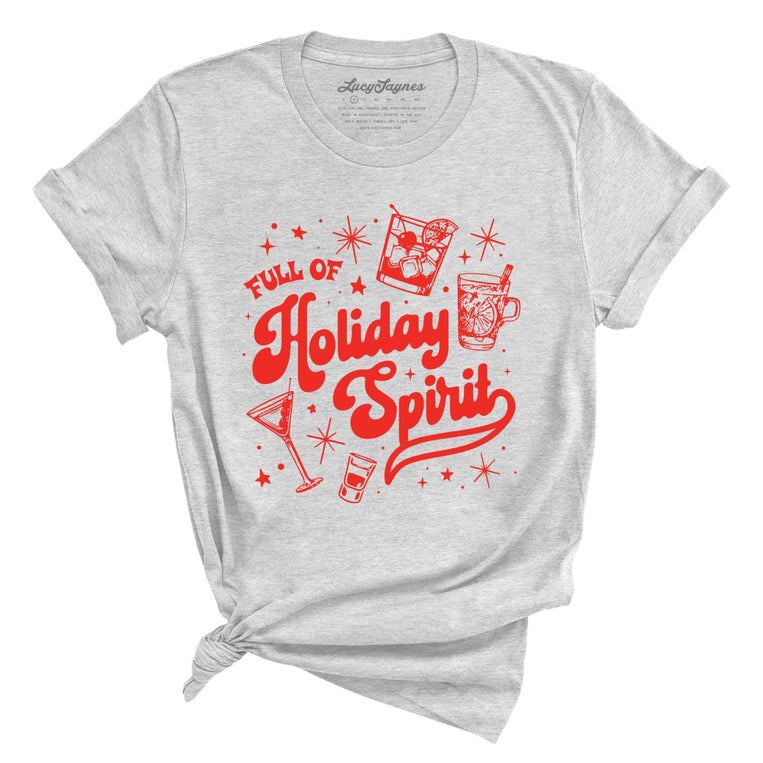 Full of Holiday Spirit - Athletic Heather - Full Front