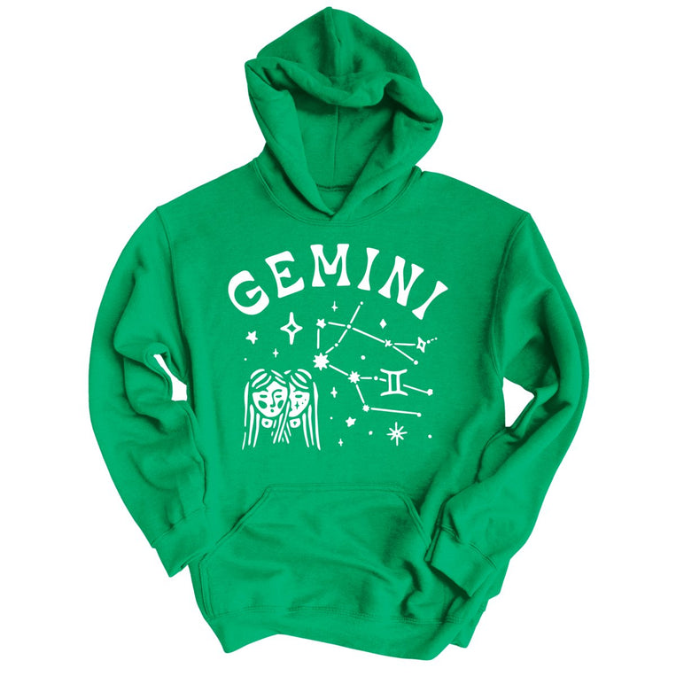 Gemini Graphic Hoodie - Irish Green