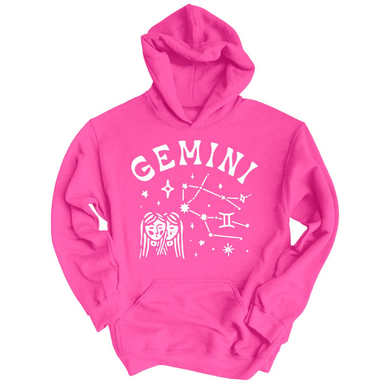 Gemini Graphic Hoodie - Heliconia