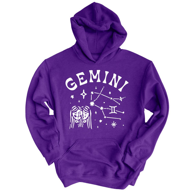 Gemini Graphic Hoodie - Purple