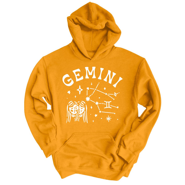 Gemini Graphic Hoodie - Gold